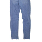 LEVI'S Womens Slim Blue Denim Raw Hem W28 L27 Distressed Slim Fit Jeans