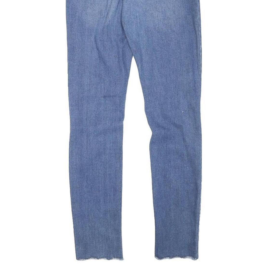 LEVI'S Womens Slim Blue Denim Raw Hem W28 L27 Distressed Slim Fit Jeans