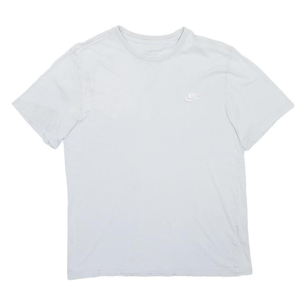 NIKE Mens White Classic Cotton Blend T-Shirt M Short Sleeve Crew Neck Casual