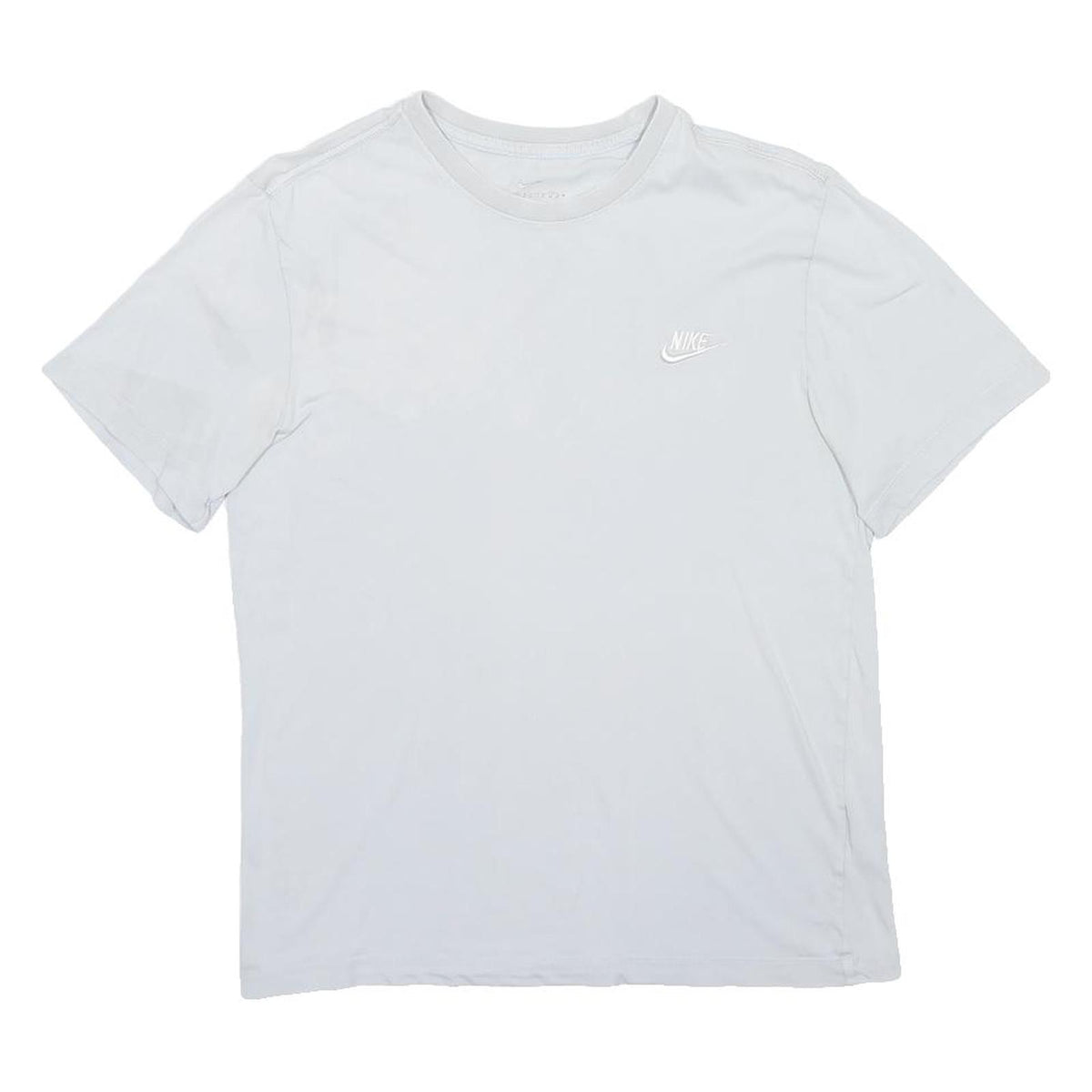 NIKE Mens White Classic Cotton Blend T-Shirt M Short Sleeve Crew Neck Casual