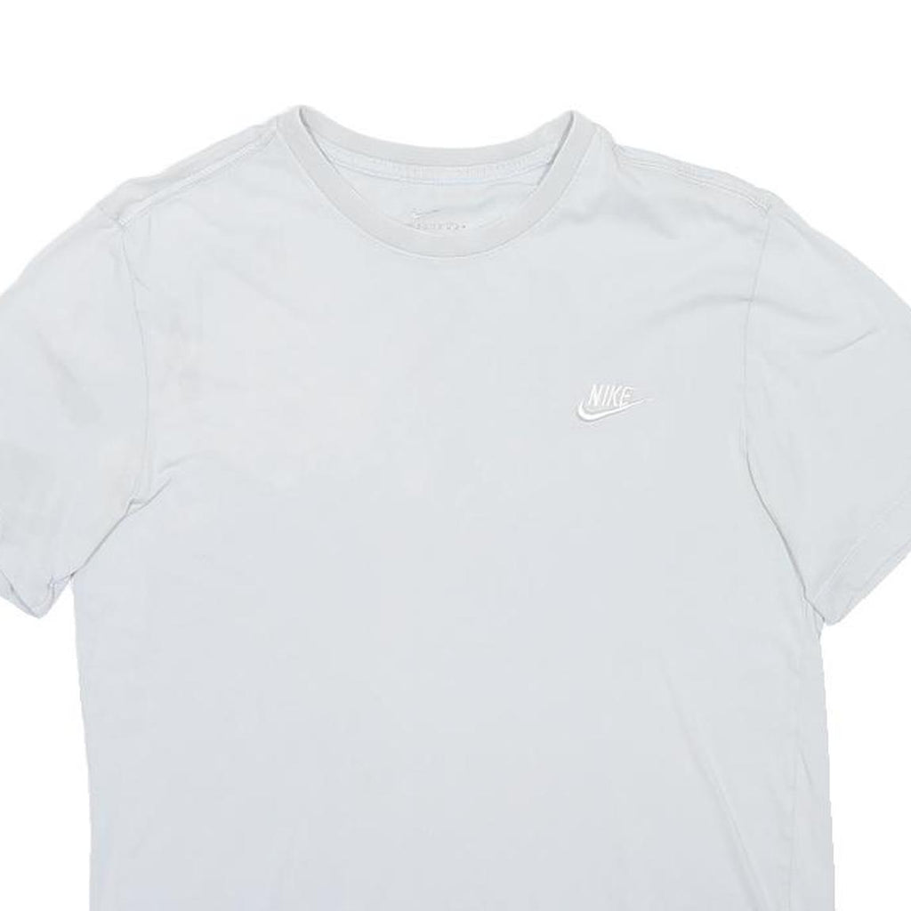 NIKE Mens White Classic Cotton Blend T-Shirt M Short Sleeve Crew Neck Casual