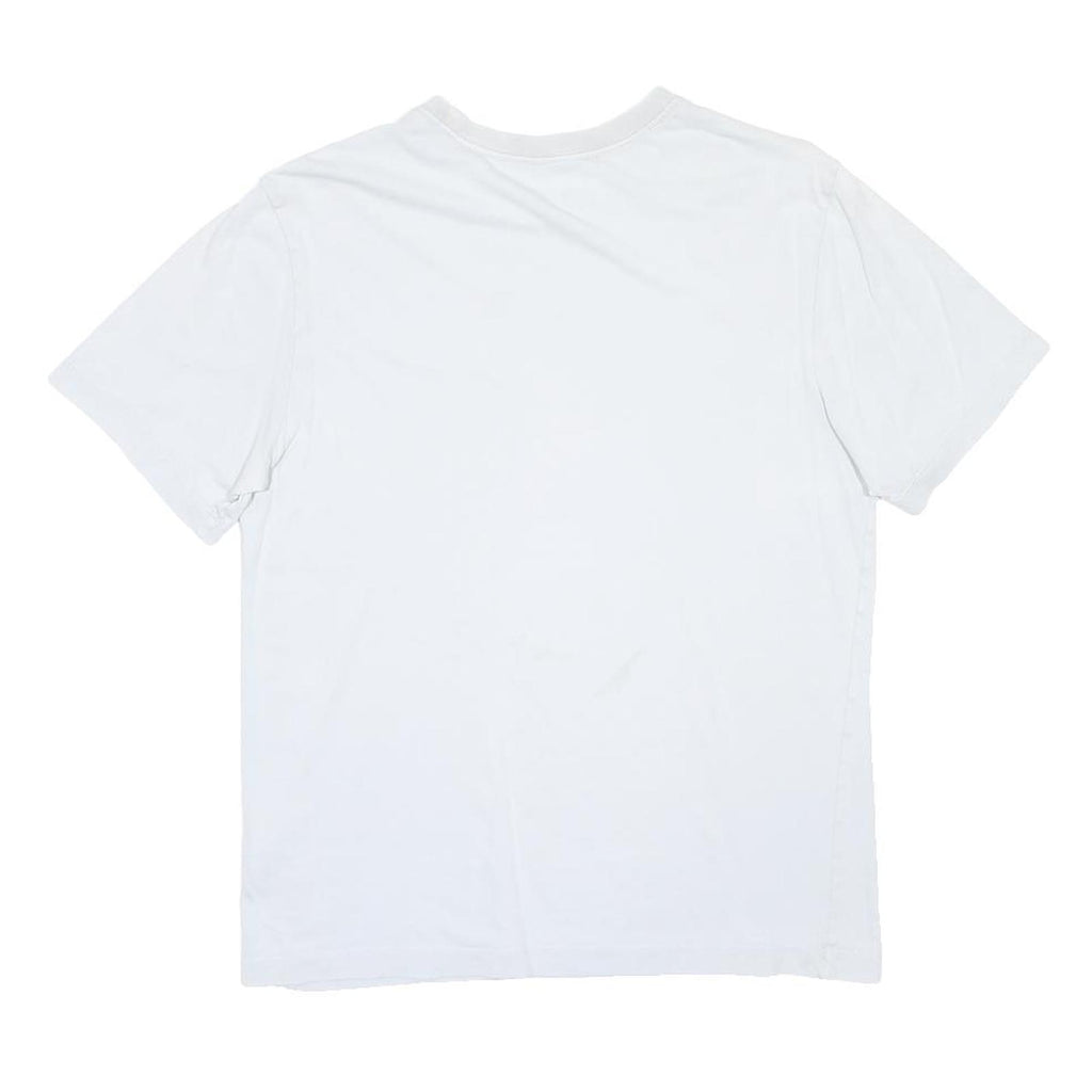 NIKE Mens White Classic Cotton Blend T-Shirt M Short Sleeve Crew Neck Casual