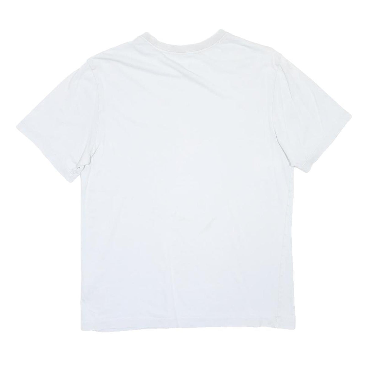 NIKE Mens White Classic Cotton Blend T-Shirt M Short Sleeve Crew Neck Casual