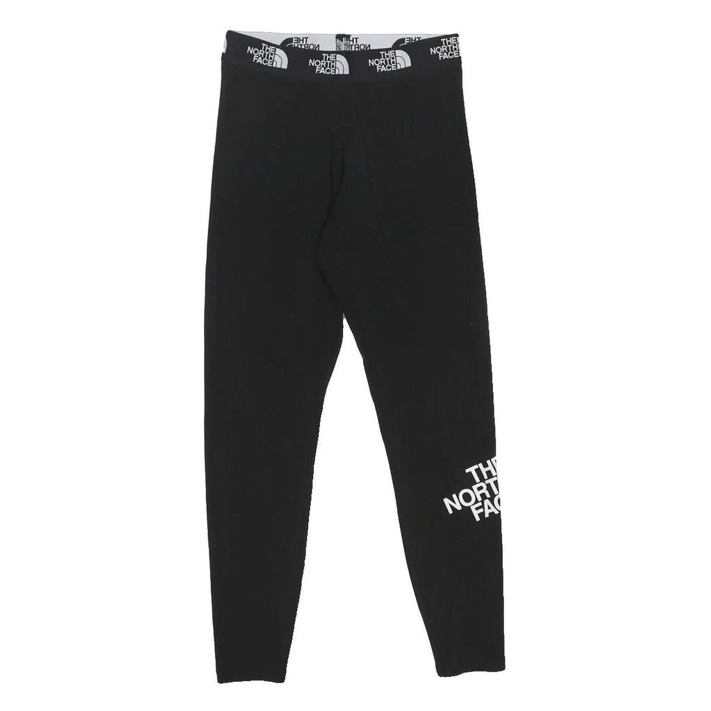THE NORTH FACE Womens Leggings Black Slim Tapered Fit S W25 L26 Cotton Blend