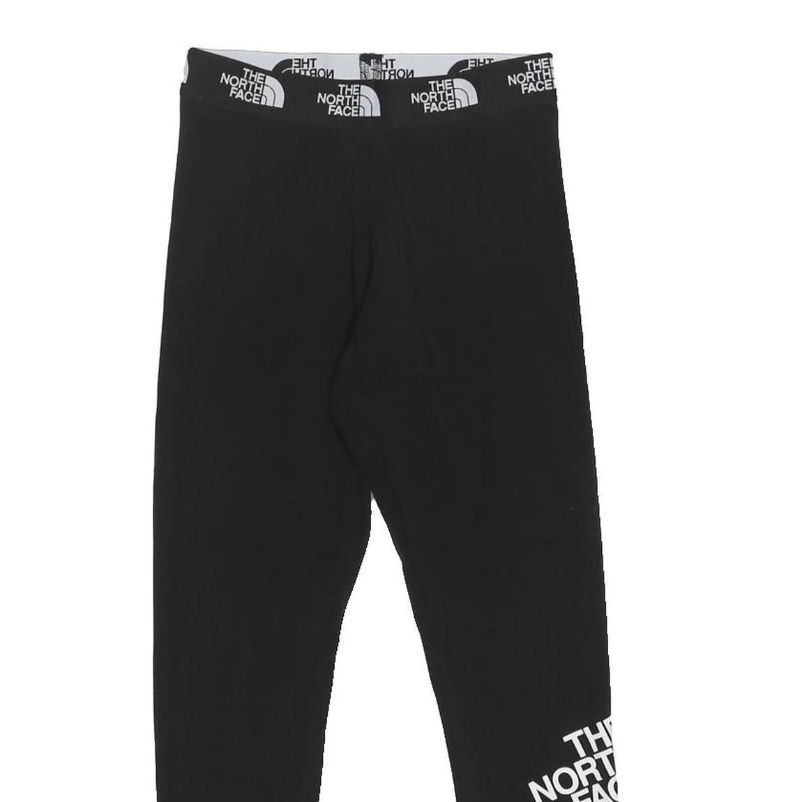 THE NORTH FACE Womens Leggings Black Slim Tapered Fit S W25 L26 Cotton Blend