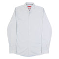 HUGO BOSS Super Slim Fit Mens Plain Shirt Grey Long Sleeve M