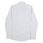 HUGO BOSS Super Slim Fit Mens Plain Shirt Grey Long Sleeve M