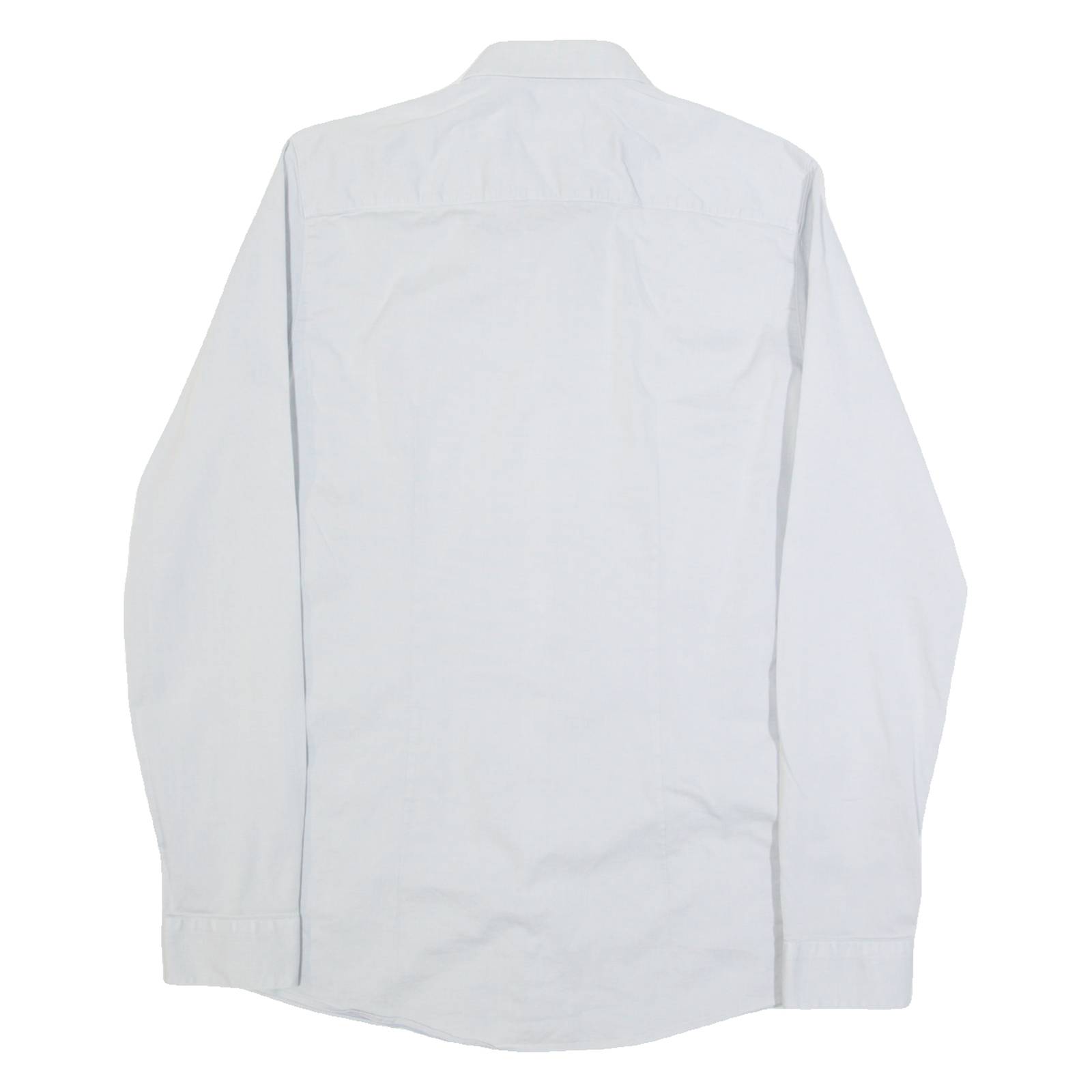 HUGO BOSS Super Slim Fit Mens Plain Shirt Grey Long Sleeve M