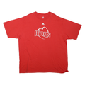 ADIDAS Mens Red Kings Graphic T-Shirt 2XL Short Sleeve Crew Neck Cotton Blend
