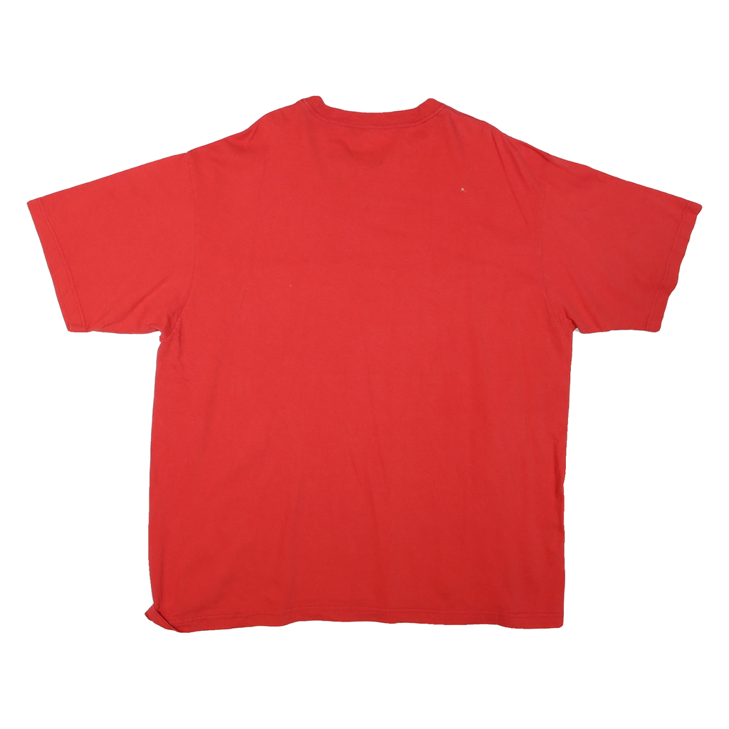 ADIDAS Mens Red Kings Graphic T-Shirt 2XL Short Sleeve Crew Neck Cotton Blend