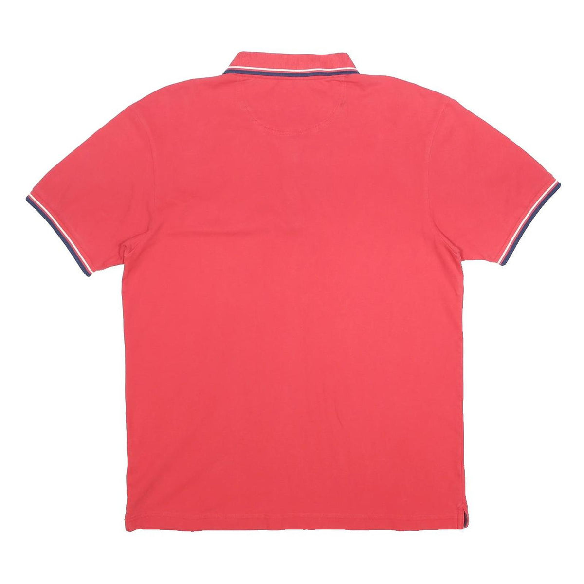 FILA Mens Red & Navy Polo Shirt Short Sleeve Cotton Blend XL Classic Logo