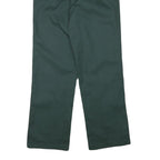 DICKIES Mens Regular Fit Green Cotton Blend Trousers W31 L31 Workwear Straight