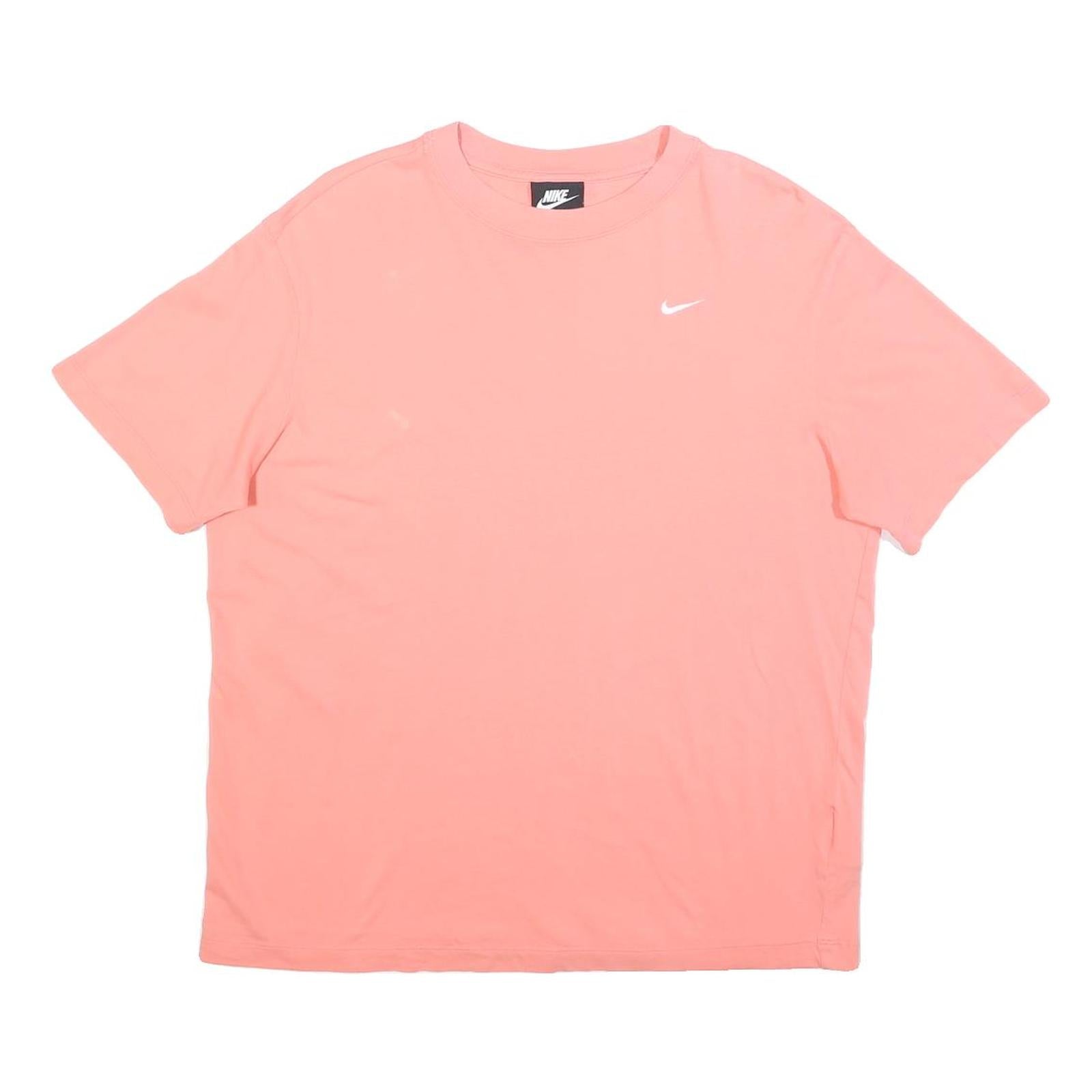 NIKE Womens Pink Slogan T-Shirt S Short Sleeve Crew Neck Casual Sport