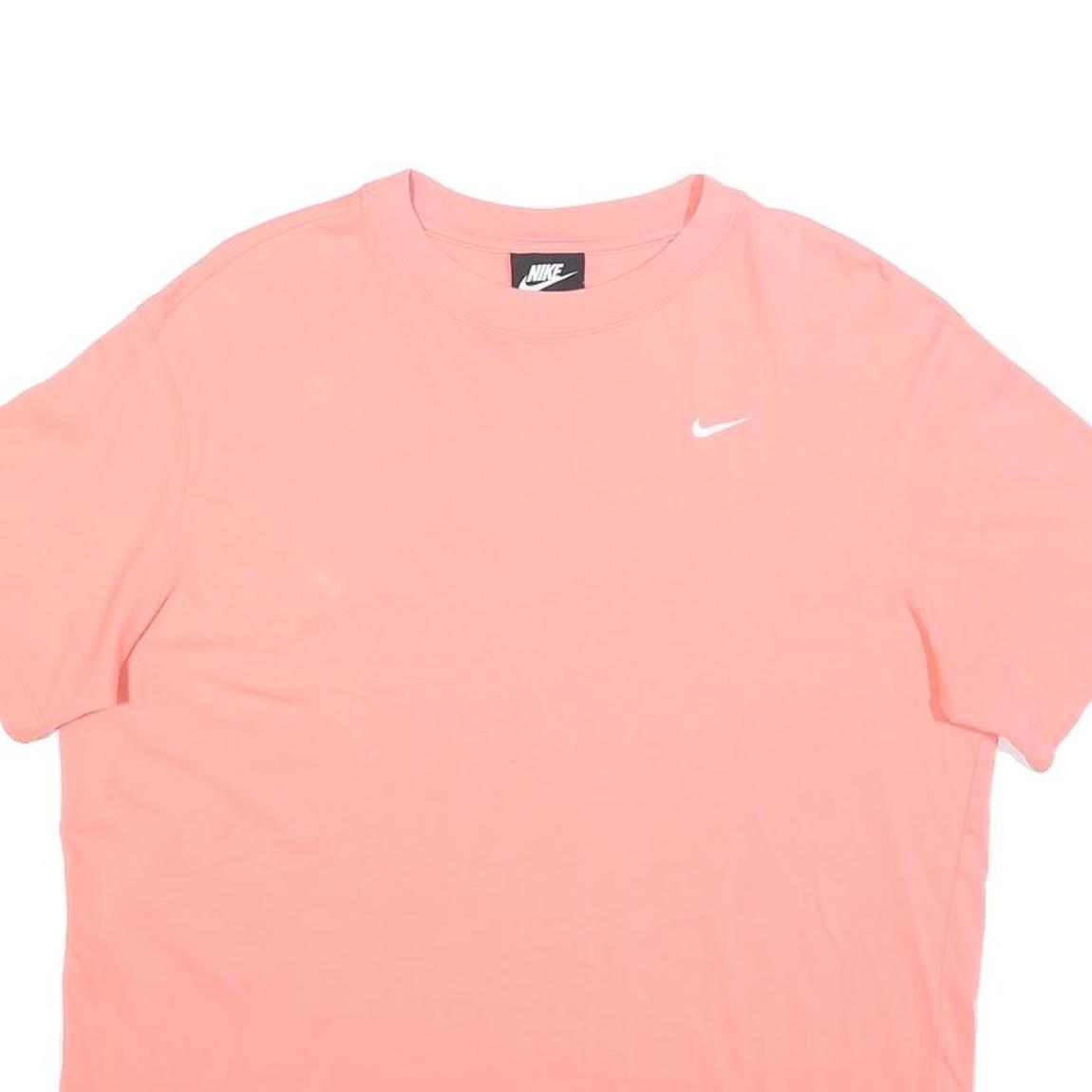 NIKE Womens Pink Slogan T-Shirt S Short Sleeve Crew Neck Casual Sport