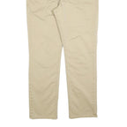 LEVI'S Mens Cotton Blend Beige Slim Straight Trousers W36 L30 Classic Zip