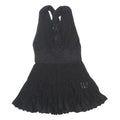 JOSEPH Womens Black Sleeveless Fit & Flare Knit Mini Dress XS Evening Party