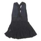 JOSEPH Womens Black Sleeveless Fit & Flare Knit Mini Dress XS Evening Party
