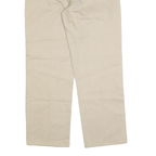 WRANGLER Mens Beige Regular Straight Denim W34 L28 Casual Zip Cotton Jeans