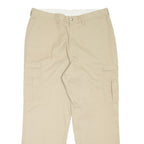 DICKIES Cargo Workwear Mens Trousers Beige Relaxed Straight W38 L32