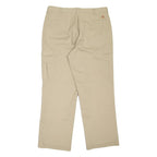 DICKIES Cargo Workwear Mens Trousers Beige Relaxed Straight W38 L32