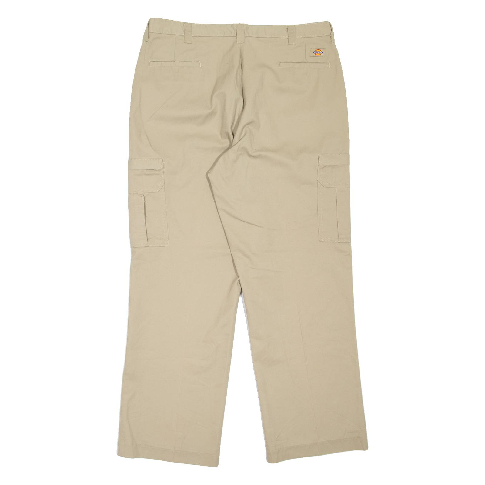 DICKIES Cargo Workwear Mens Trousers Beige Relaxed Straight W38 L32