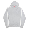 PUMA Womens Grey & White Hoodie 2XL Cotton Blend Casual Sportswear Sweatshirt