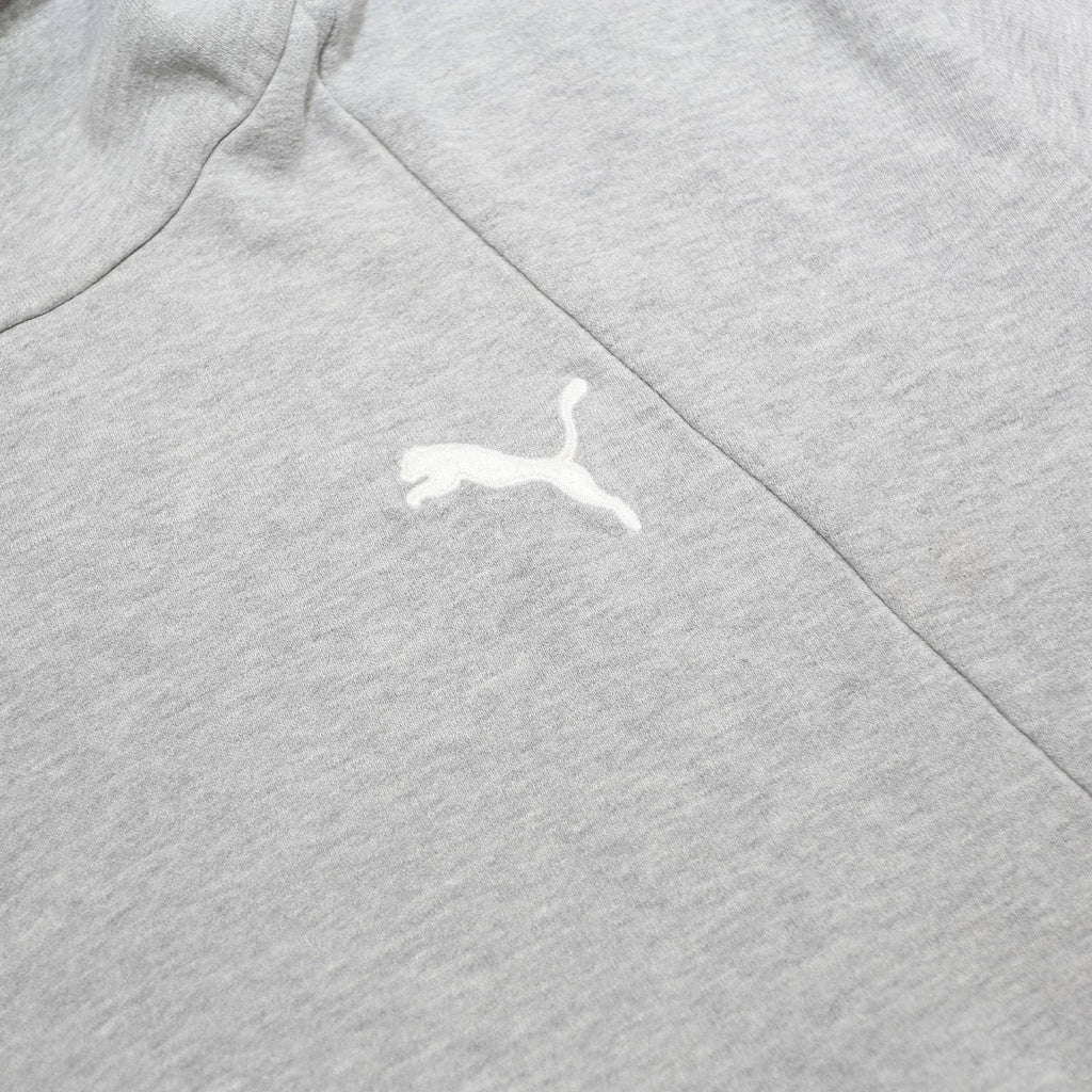 PUMA Womens Grey & White Hoodie 2XL Cotton Blend Casual Sportswear Sweatshirt