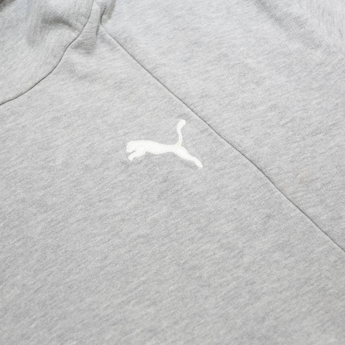 PUMA Womens Grey & White Hoodie 2XL Cotton Blend Casual Sportswear Sweatshirt