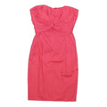 COAST Womens Pink Strapless Sheath Dress Polyester Blend UK 10 Evening Formal