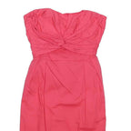 COAST Womens Pink Strapless Sheath Dress Polyester Blend UK 10 Evening Formal