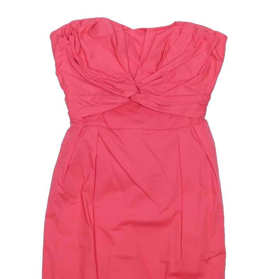 COAST Womens Pink Strapless Sheath Dress Polyester Blend UK 10 Evening Formal