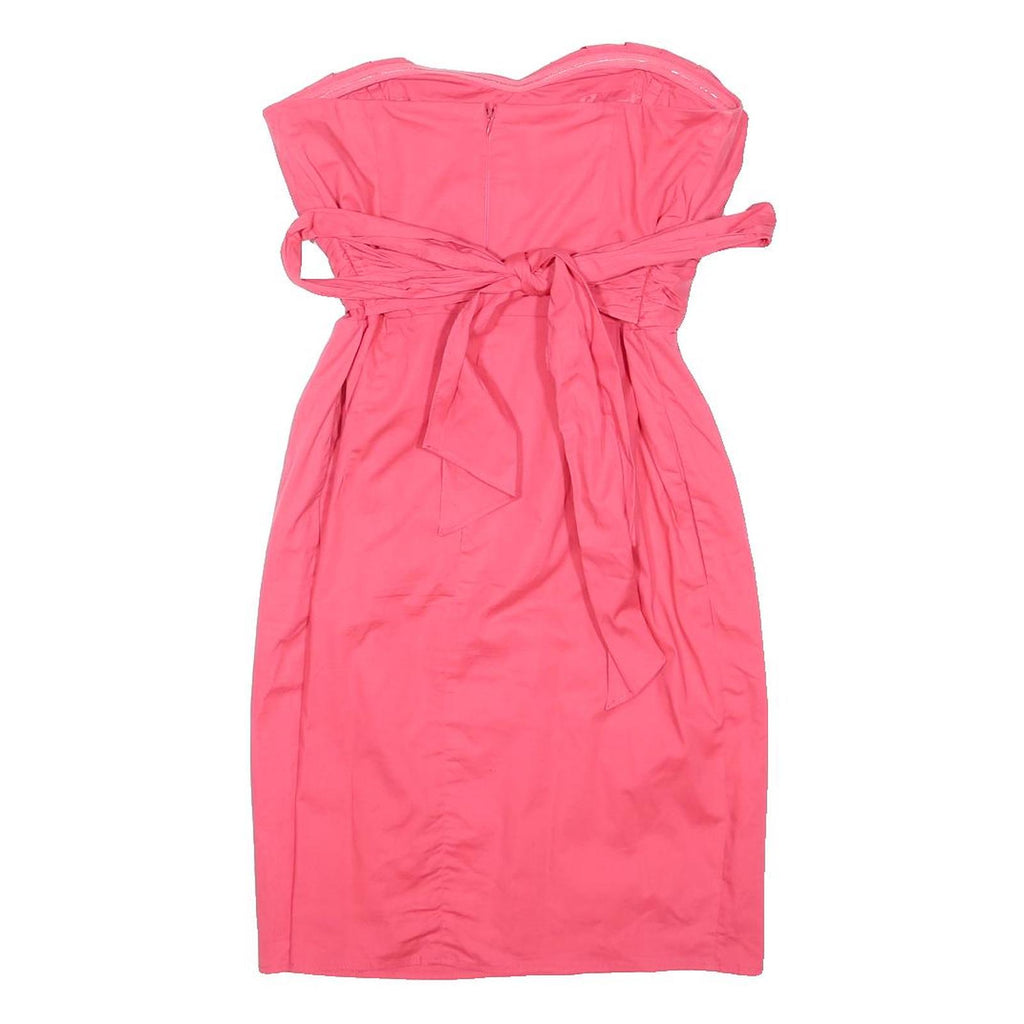 COAST Womens Pink Strapless Sheath Dress Polyester Blend UK 10 Evening Formal