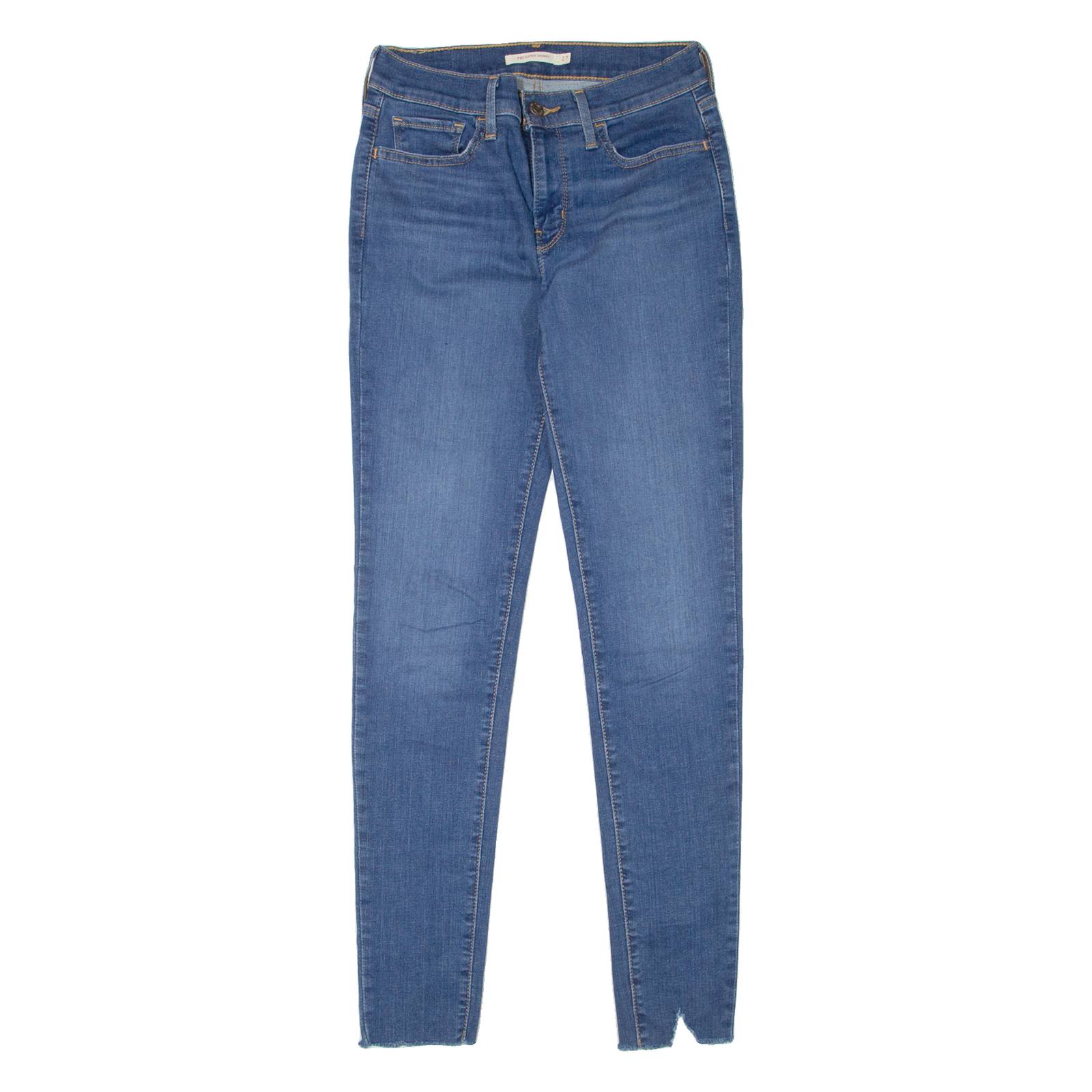 LEVI'S 710 Womens Jeans Blue Slim Skinny W27 L32