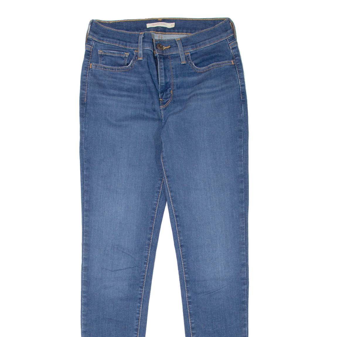 LEVI'S 710 Womens Jeans Blue Slim Skinny W27 L32
