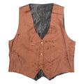 Womens Blazer Waistcoat Orange Floral XL