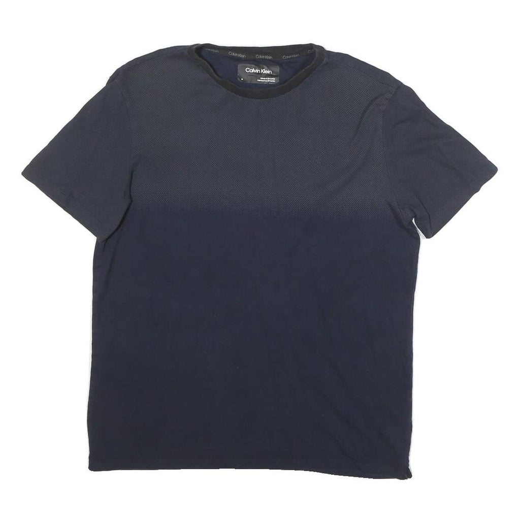 CALVIN KLEIN JEANS Mens Navy Blue Short Sleeve Crew Neck Plain T-Shirt M