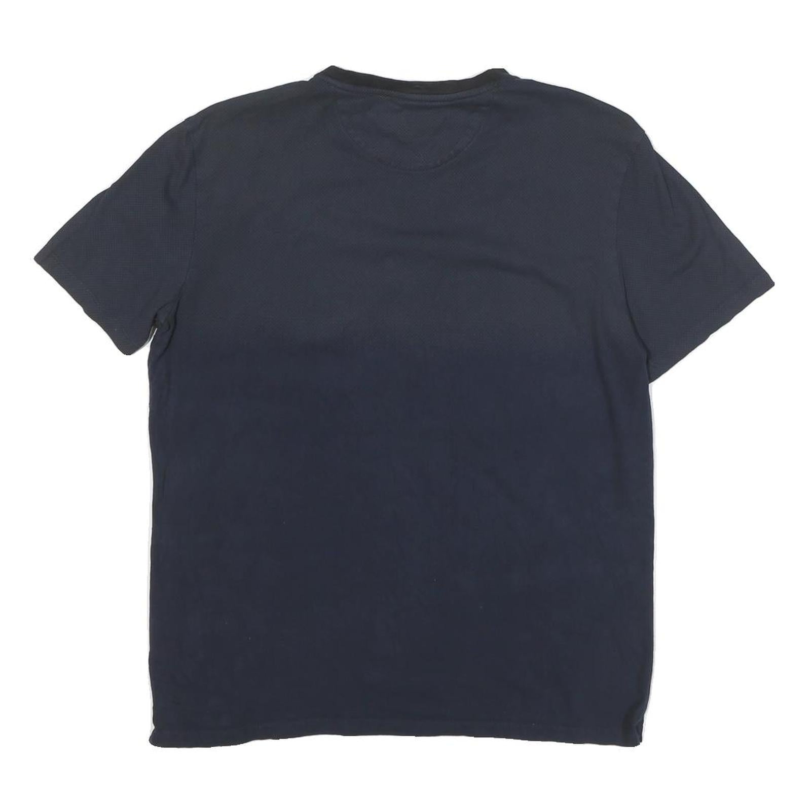 CALVIN KLEIN JEANS Mens Navy Blue Short Sleeve Crew Neck Plain T-Shirt M