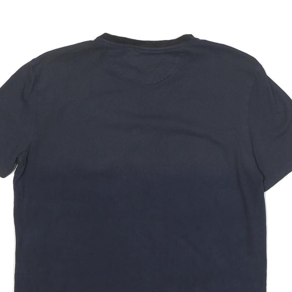 CALVIN KLEIN JEANS Mens Navy Blue Short Sleeve Crew Neck Plain T-Shirt M