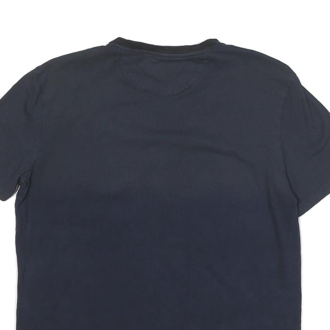 CALVIN KLEIN JEANS Mens Navy Blue Short Sleeve Crew Neck Plain T-Shirt M
