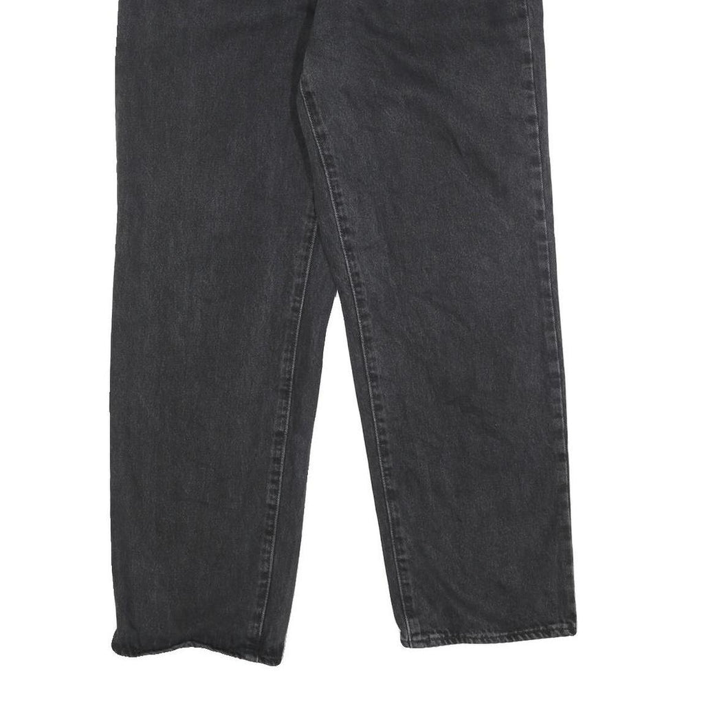 LEVI'S Womens Jeans Black Loose Straight Denim Medium W31 L31 Classic Fit