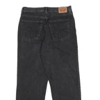LEVI'S Womens Jeans Black Loose Straight Denim Medium W31 L31 Classic Fit