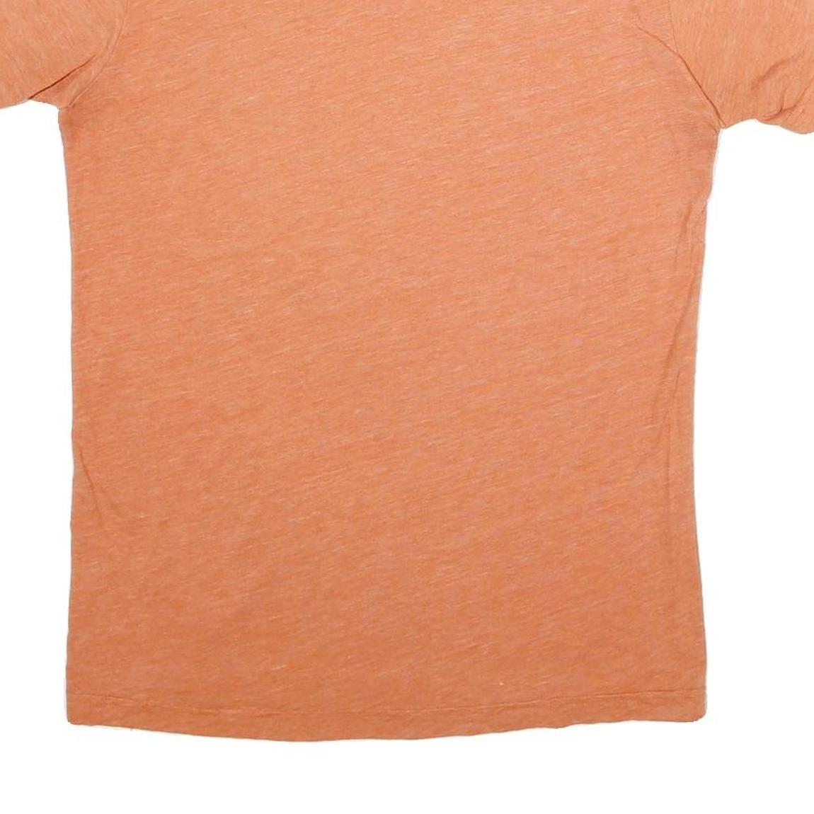 THE NORTH FACE Mens Orange & Grey Casual T-Shirt M Short Sleeve Crew Neck Pocket