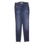 TOMMY HILFIGER Womens Jeans Blue Slim Skinny Denim Medium W28 L30 Stylish Zip