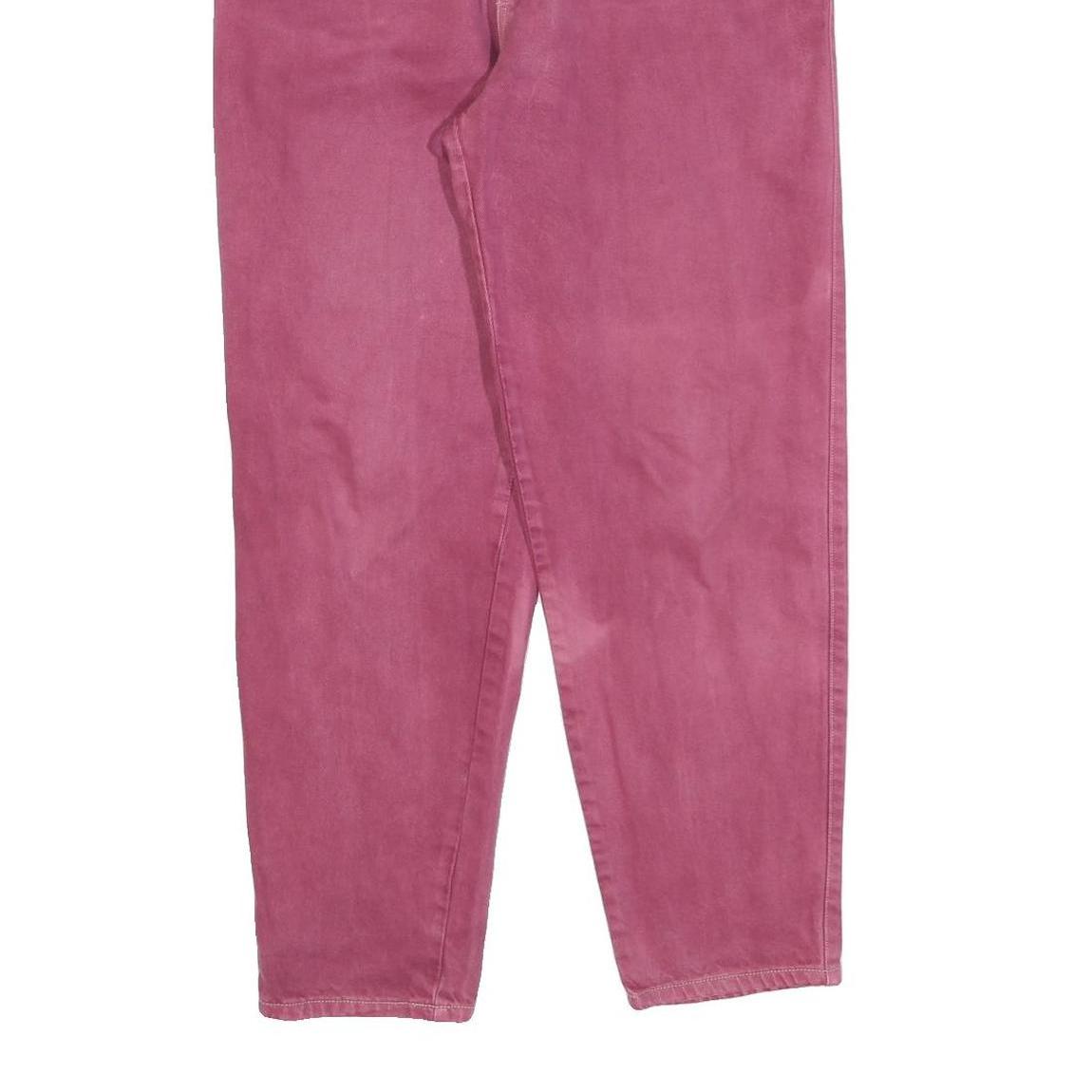 NORWISS Womens Jeans Pink Regular Straight Denim Light W30 L28 Classic Zip