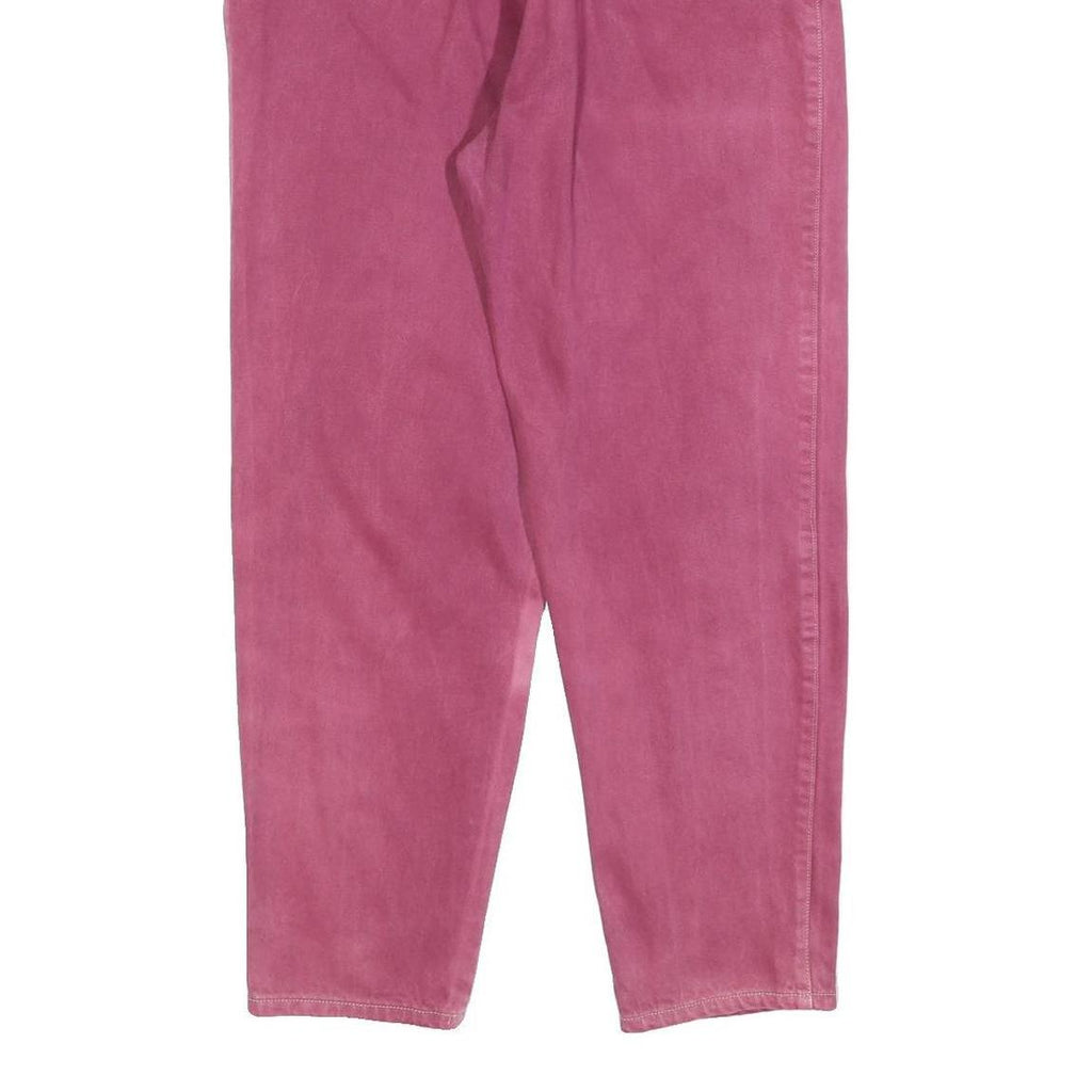 NORWISS Womens Jeans Pink Regular Straight Denim Light W30 L28 Classic Zip