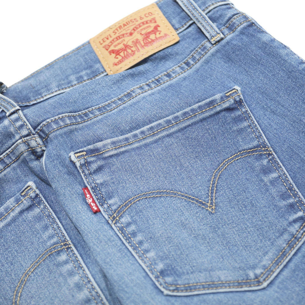 LEVI'S 311 Womens Slim Blue Denim Medium Jeans W26 L30 Zip Classic Fit