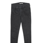 LEVI'S Womens Jeans Black Slim Skinny Denim Medium W29 L30 710 Super Skinny