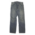 JET LAG Mens Relaxed Denim Jeans Blue W34 L34 Distressed Button Closure