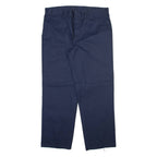 BIG BILL Mens Corduroy Trousers Blue Relaxed Straight W40 L31