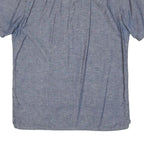 LEVI'S Mens Blue Shirt M Cotton Blend Short Sleeve Casual Summer Button Front